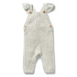 Organic Knitted Ruffle Overall