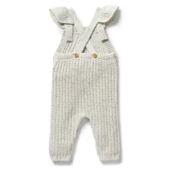 Organic Knitted Ruffle Overall