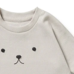 Organic Rib Long Sleeved Top