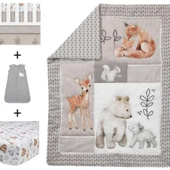 Painted Forest 4 Piece Crib Set
