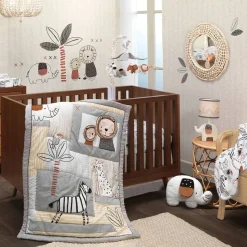 Patchwork Jungle 4 Piece Crib Set