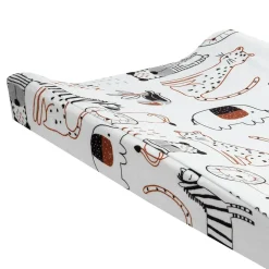 Patchwork Jungle Change Pad Cover