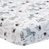 Patchwork Jungle Crib Sheet