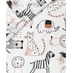 Patchwork Jungle Crib Sheet