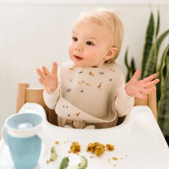 Patterned Silicone Bib