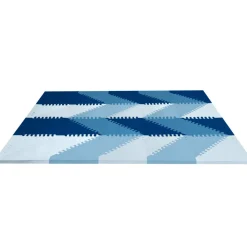 Playspot Geo Foam Floor Tiles (Blue Ombre)