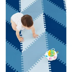Playspot Geo Foam Floor Tiles (Blue Ombre)