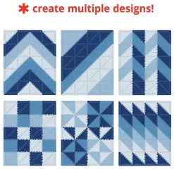 Playspot Geo Foam Floor Tiles (Blue Ombre)