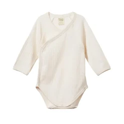 Pointelle Long Sleeve Kimono Bodysuit