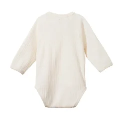 Pointelle Long Sleeve Kimono Bodysuit