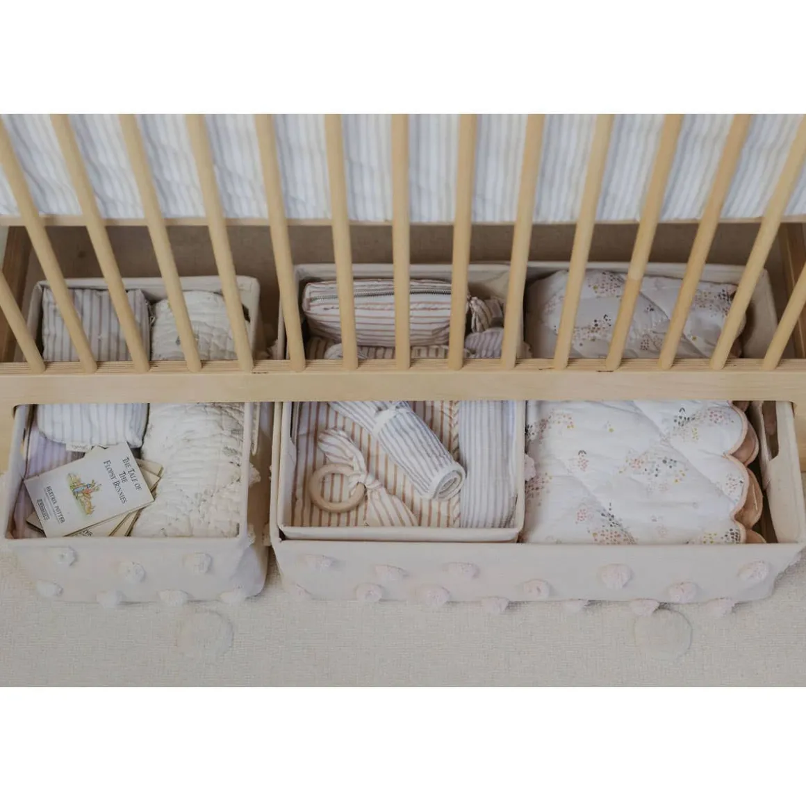 Pom Pom Under the Crib Basket (Large)