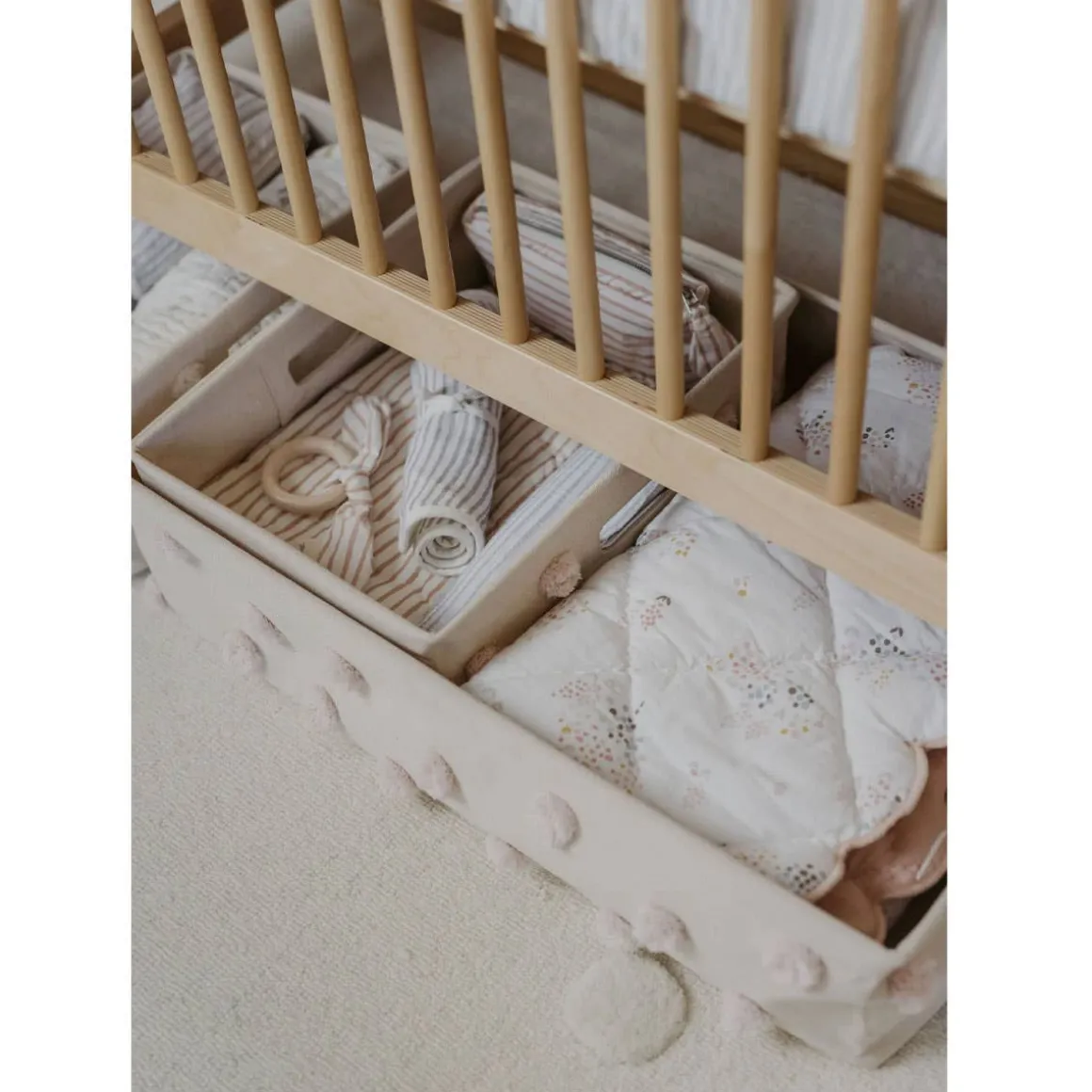 Pom Pom Under the Crib Basket (Large)