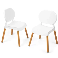 Premium Wood Kids Chairs (2 Pack)