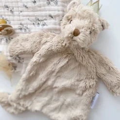 Prince Bear Baby Security Blanket