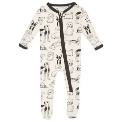 Print Footie with Zipper - (Mornings At Home)