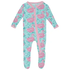 Print Footie with Zipper (Summer Fun)
