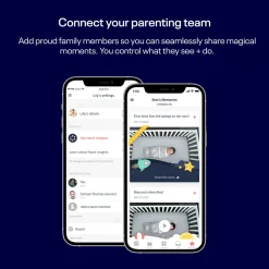 Pro Smart Wall Mount Baby Monitor (White)