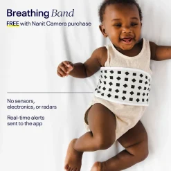 Pro Smart Wall Mount Baby Monitor (White)