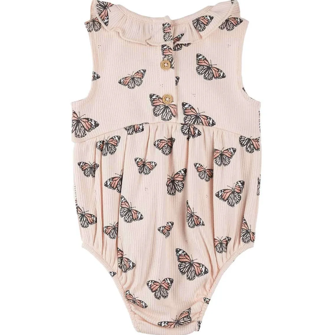 Ribbed Bubble Romper