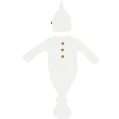 Ribbed Knotted Gown & Hat