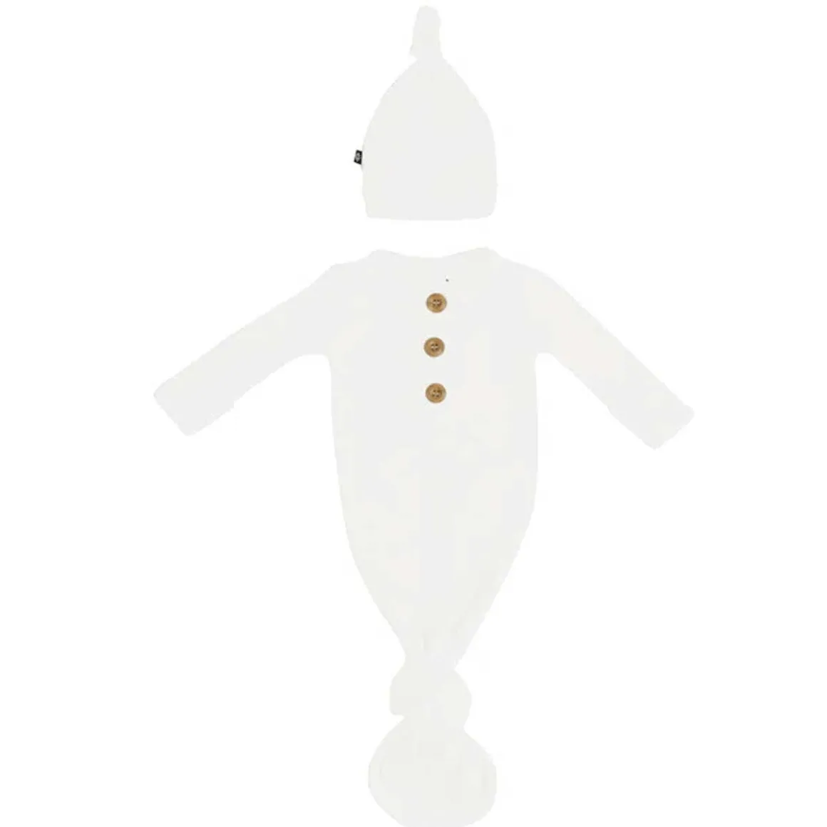 Ribbed Knotted Gown & Hat