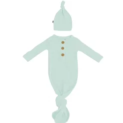 Ribbed Knotted Gown & Hat