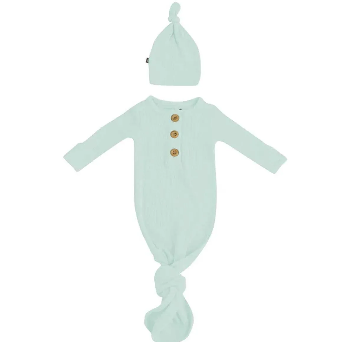 Ribbed Knotted Gown & Hat