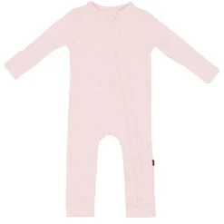 Ribbed Zippered Romper