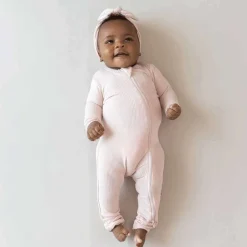 Ribbed Zippered Romper