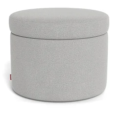 Round Storage Ottoman - Fabric