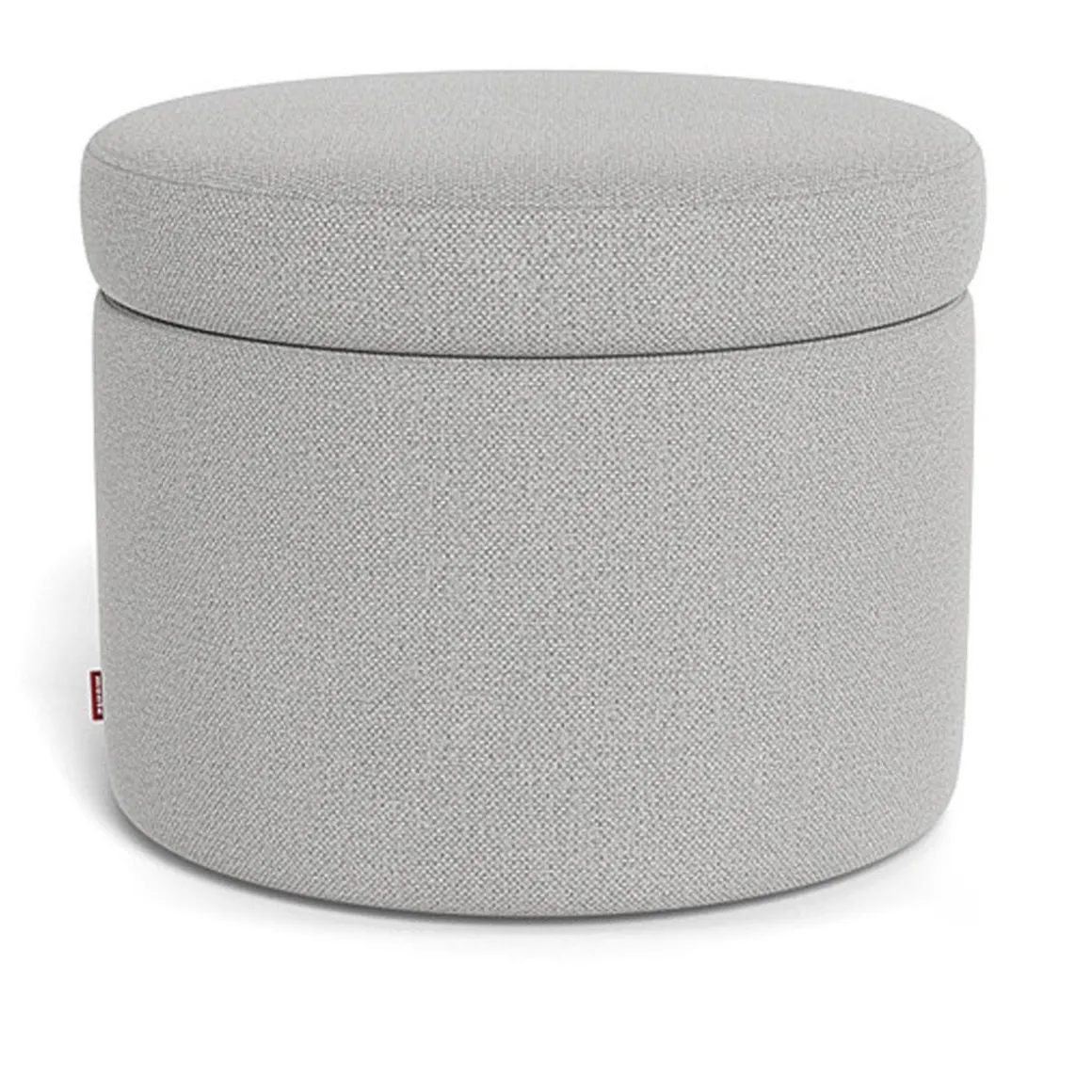 Round Storage Ottoman - Fabric