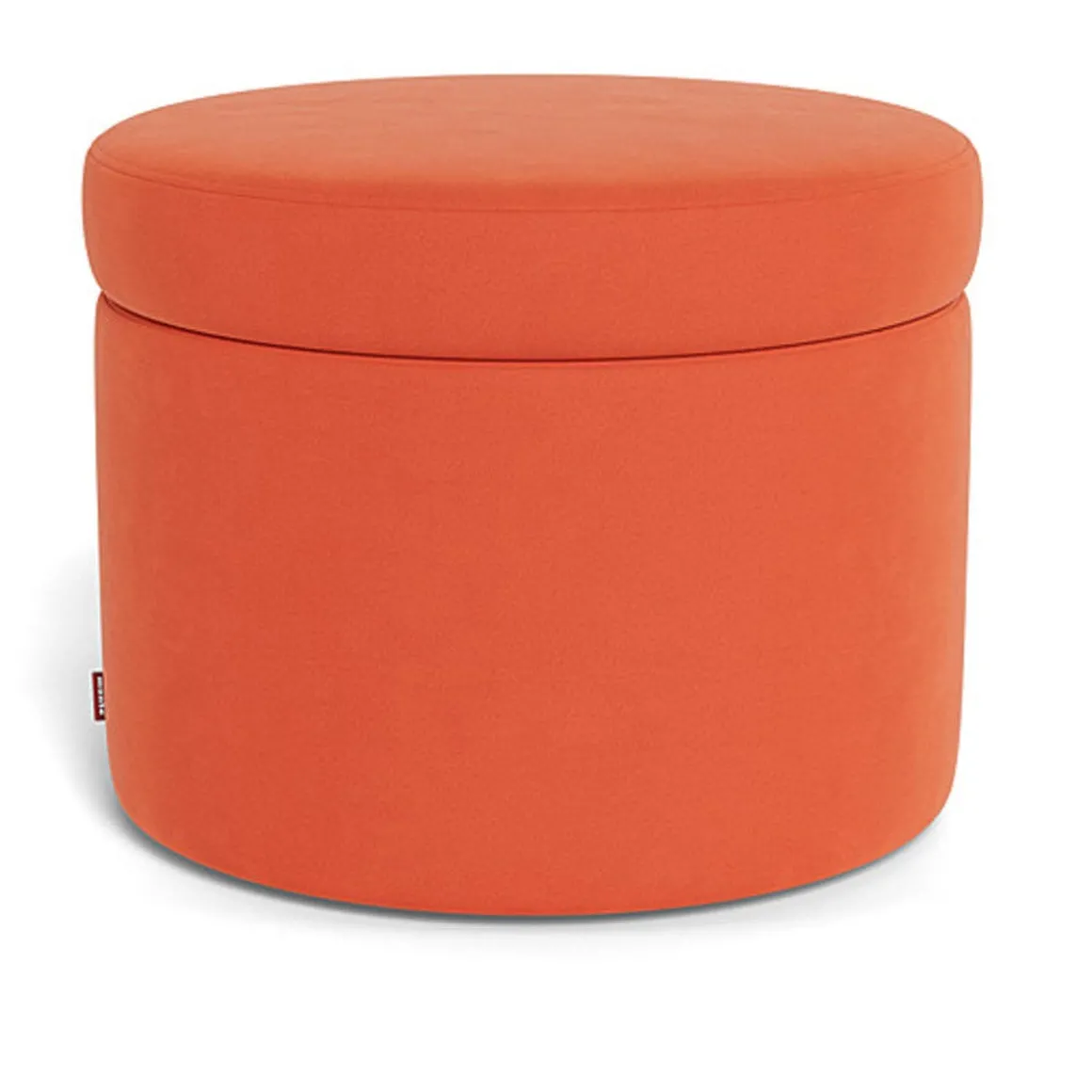 Round Storage Ottoman - Fabric
