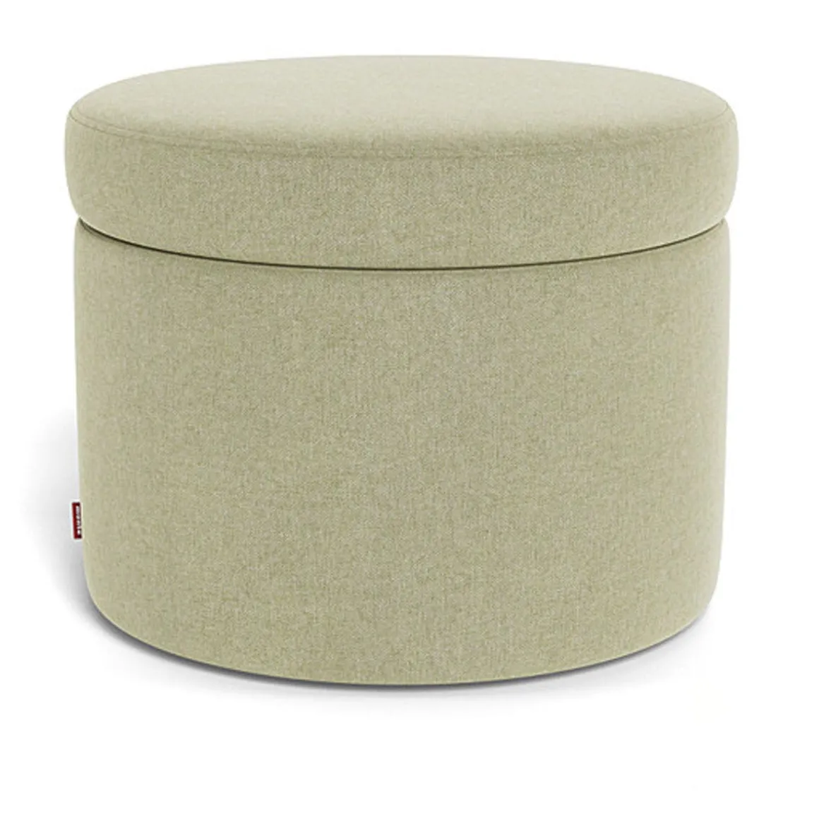 Round Storage Ottoman - Fabric