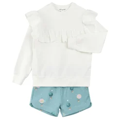 Ruffle Sweater + Short Set