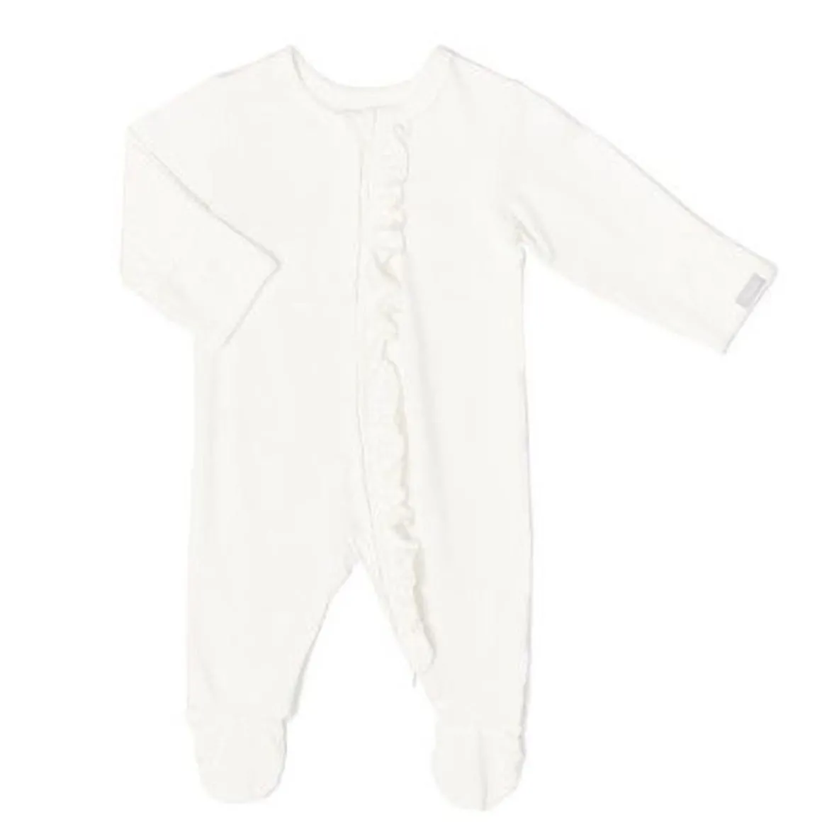 Ruffle Zipper Footie