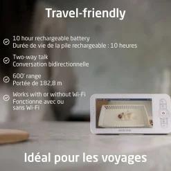 See Pro 360 Baby Monitor & Parent Unit with CryAssist Technology