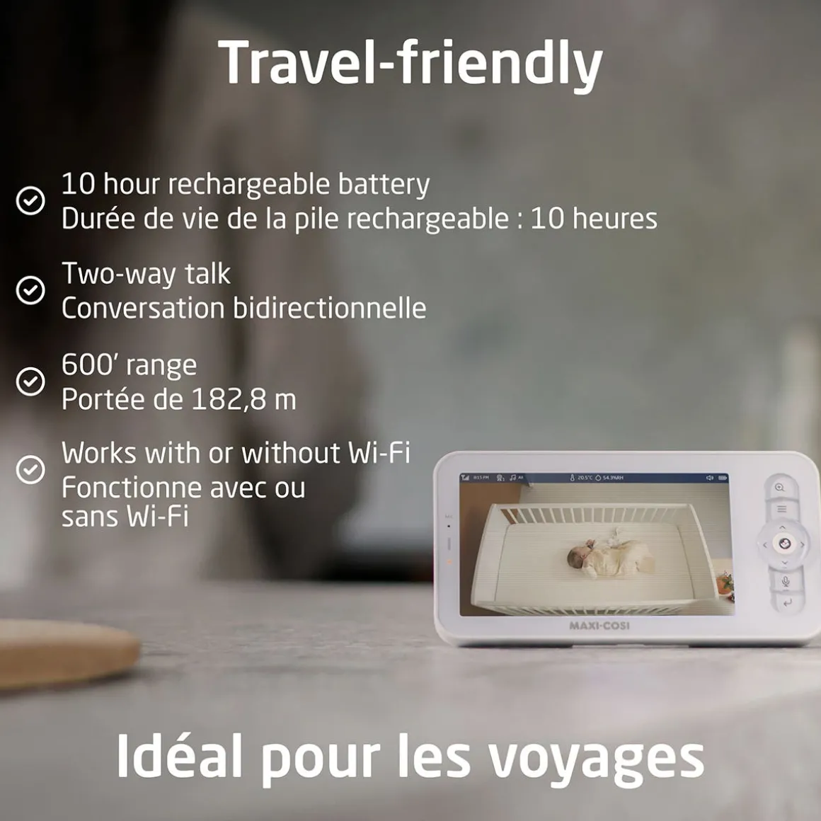 See Pro 360 Baby Monitor & Parent Unit with CryAssist Technology