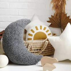 Sherpa Moon Pillow