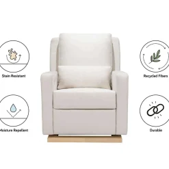 Sigi Power Glider Recliner with Light Wood Base  (Eco-Performance)