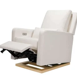 Sigi Power Glider Recliner with Light Wood Base  (Eco-Performance)