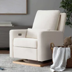 Sigi Power Glider Recliner with Light Wood Base  (Eco-Performance)