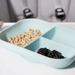 Silicone Divided Plate with 2nd Stage Spoon