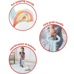 Silver Lining Cloud Push Toy