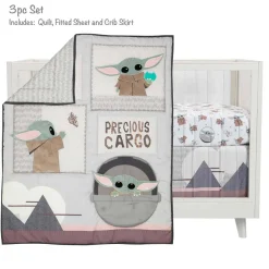 Star Wars the Child 3 Piece Crib Set