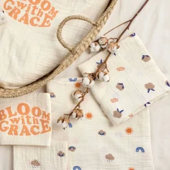 Swaddle & Burp Blanket (60x60cm) 2 Pack