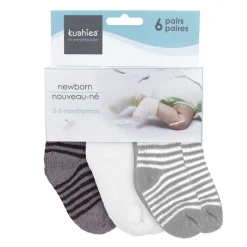 Terry Newborn Socks (6 Pack)