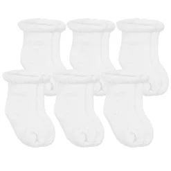 Terry Newborn Socks (6 Pack)
