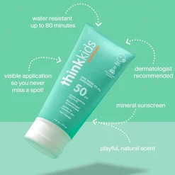 Thinksports Kids SAFE Sunscreen SPF50 (6 oz)