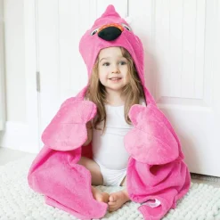 Toddler Plush Terry Hooded Bath Towel