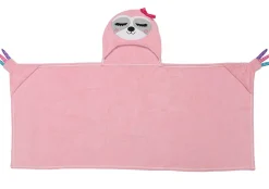 Toddler Plush Terry Hooded Bath Towel